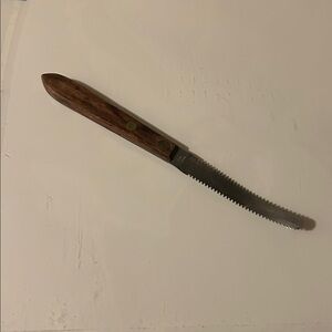 Vintage Stainless Steel Wood Handle Grapefruit Knife